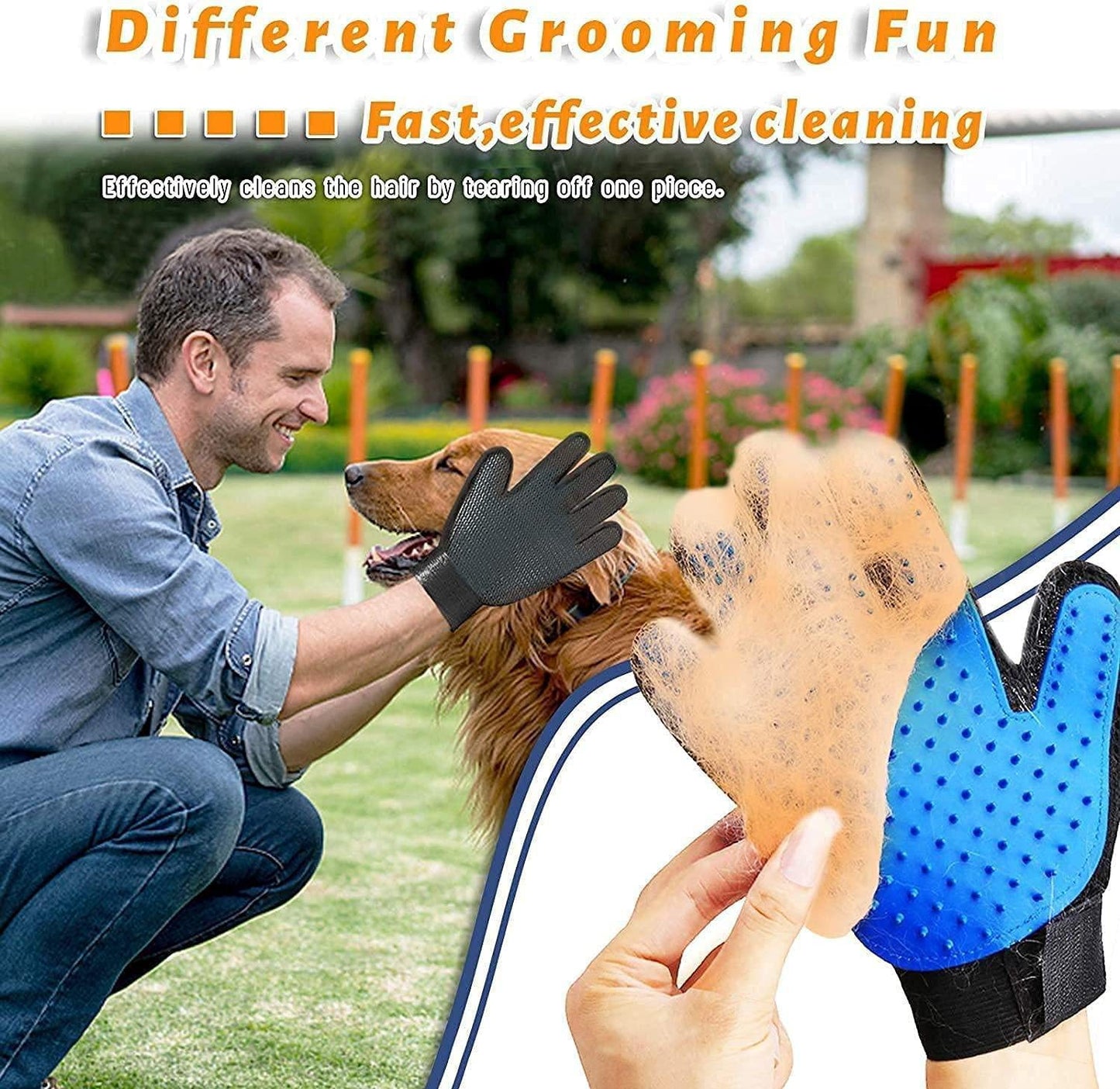 Silicone Pet Grooming & Deshedding Glove