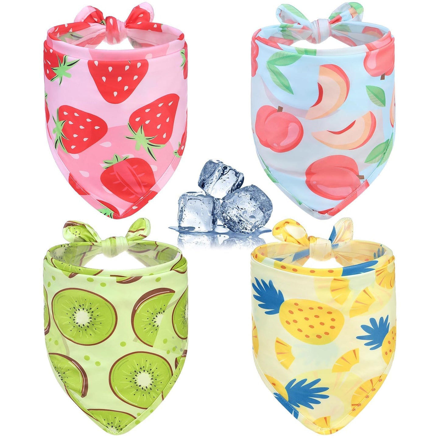 Cooling Bandana 4-Pack — Instant Heat Relief for Dogs